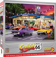 Masterpieces Puzzle Cruisin Route 66 Pitstop Puzzle 1,000 pieces | Merchandise