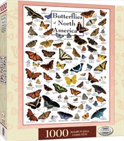 Masterpieces Puzzle Poster Art Butterflies of North America Puzzle 1,000 pieces | Merchandise
