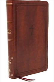 Buy NKJV, End-of-Verse Reference Bible, Compact, Leathersoft, Brown, Red Letter, Comfort Print: Holy Bib