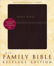 Buy NIV, Family Bible (Keepsake Edition), Leathersoft, Burgundy, Red Letter