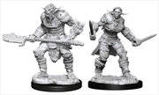 Dungeons & Dragons - Nolzur's Marvelous Unpainted Minis: Bugbear Barbarian Male & Rogue Female | Games