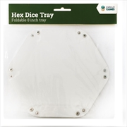 LPG Hex Dice Tray 8" White | Merchandise