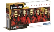 Clementoni Puzzle Netflix Money Heist (La Casa De Papel) Panorama Puzzle 1,000 pieces | Merchandise