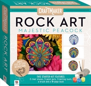 Craft Maker Rock Art Mini Kit - Majestic Peacock | Merchandise