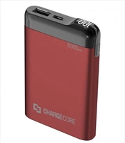 Buy LASER 5,000mAH Power Bank Led Display - Red