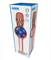 Buy Laser - LED Karaoke Microphone - Rose Gold