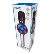 Laser - LED Karaoke Microphone Silver | Hardware Electrical