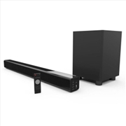 Buy Laser Soundbar with Bluetooth and Wireless Sub Woofer, Black