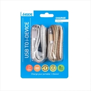 Buy Twin Pack Glitter 9 Pin Charge Cable Gold Silver