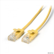 Buy Ultra Slim Cat6 Network Cable Yellow 0.3M