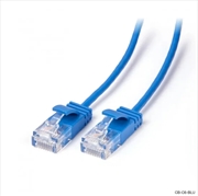 Buy Ultra Slim Cat6 Network Cable Blue 0.3M