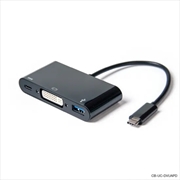Buy USB-C Adapter to DVI/USB 3.0/USB-C with Power Delivery 60W
