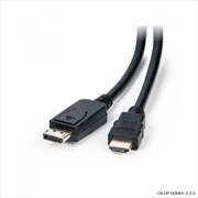 Buy DisplayPort to HDMI with 4K Support Male to Male 2m Cable