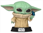 Buy Star Wars: The Mandalorian - Grogu with Butterfly US Exclusive Pop! Vinyl [RS]