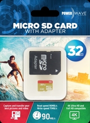 Buy Powerwave 32GB Micro SD Card with SD Adapter