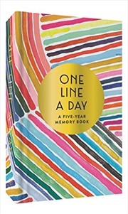 Buy Rainbow One Line a Day: A Five-Year Memory Book
