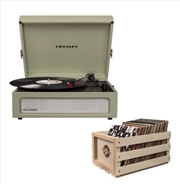 Buy Crosley Voyager Bluetooth Portable Turntable with Storage Crate - Sage