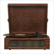 Crosley Voyager Bluetooth Portable Turntable - Brown Croc | Hardware Electrical