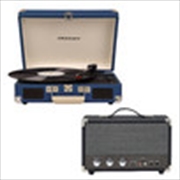 Crosley Cruiser Bluetooth Portable Turntable with Speaker - Blue | Hardware Electrical