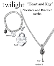 Buy Heart And Key Necklace & Bracelet