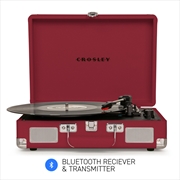 Crosley Cruiser Burgundy – Bluetooth Portable Turntable | Hardware Electrical