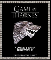 Game Of Thrones Mask And Wall Mount - House Stark Wolf | Paperback Book