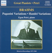 Buy Brahms: Paganini / Handel Variations