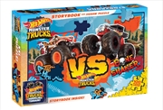 Buy Hot Wheels Monster Trucks Storybook & 100-Piece Jigsaw Puzzle Set (Mattel)