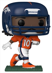 Buy NFL: Broncos - Jerry Jeudy (Home) Pop! Vinyl