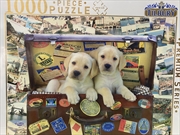 Puppies In Suitcase - 1000 Piece Puzzle | Merchandise