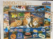 Kittens In Suitcase Comical Animals 1000 Piece Puzzle | Merchandise