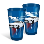 Ford Mustang Coloured Conical Glasses Set of 2 | Merchandise