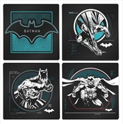DC Batman Glass Drink Coasters Set of 4 | Merchandise