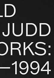 Donald Judd | Hardback Book