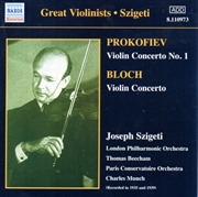 Buy Prokofiec: Violin Concerto/Bloch: Violin Concerto