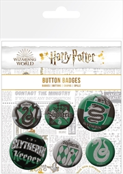 Buy Harry Potter Slytherin Badge 6 Pack