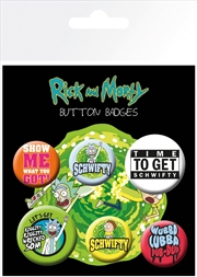 Buy Rick and Morty Quotes Badge 6 Pack