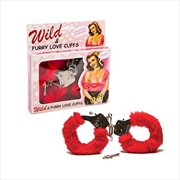 Buy Red Furry Love Cuffs
