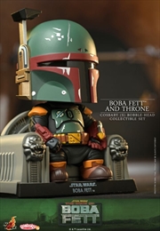 Star Wars: Book of Boba Fett - Boba Fett on Throne Cosbaby Set | Merchandise