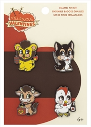 Villainous Valentines - Enamel Pin 4-Pack | Merchandise