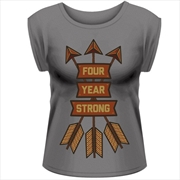 Buy Four Year Strong Arrows Rolled Sleeve Womens - Size10 Shirt