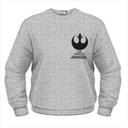 Star Wars The Force Awakens X-Wing Fighter Helmet Crew Neck Sweater Unisex Size Small Jumper | Merchandise