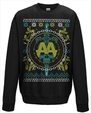Buy Asking Alexandria Christmas Light Crew Neck Sweater Unisex Size Small Jumper