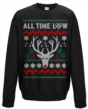 Buy All Time Low Rudolph Crew Neck Sweater Unisex: Small Jumper