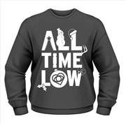 Buy All Time Low Christmas Logo Crew Neck Sweater Unisex: Medium Jumper