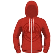 Buy Asking Alexandria Logo Urban Slimline Hood With Zip Unisex Size X-Large Hoodie
