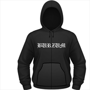 Buy Burzum Aske Hooded Sweatshirt With Zip Unisex Size X-Large Hoodie