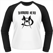 Buy Diamond Head Logo Baseball Unisex Size Large Longsleeve Shirt