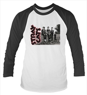 Buy Stray Cats Band Photo Long Sleeved Baseball Unisex Size Large Longsleeve Shirt