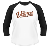 Buy The Vamps Leopard Long Sleeved Baseball Unisex Size Large Longsleeve Shirt